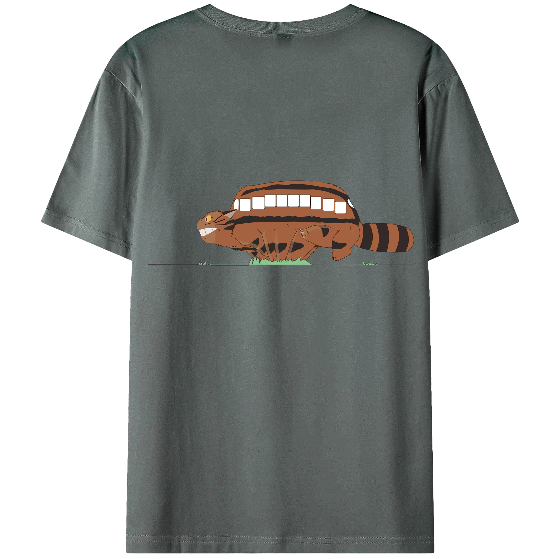 （画像用） となりのトトロ 草壁メイ 草壁サツキ My Neighbor Totoro Satsuki Kusakabe Mei Kusakabe 綿100％ メンズ半袖Tシャツ（バックプリント） 通気性